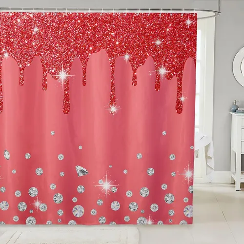 Vista 16 de Cortina de baño de flores de margarita para niños y niñas, cortina de ducha floral para decoración de baño, 72 x 72 pulgadas, retro, floral