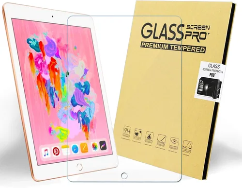 Vista 3 de KIQ Funda protectora protectora de pantalla de vidrio templado para iPad 9, 8, 7, 10.2, transparente, sensible al tacto, resistente a los arañazos