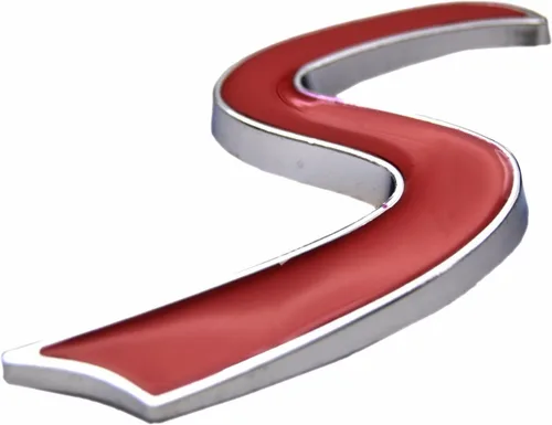 Vista 2 de Zorratin "S" Emblema de metal con letra S, para cajuela de MINI Cooper.