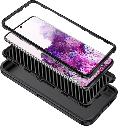 Vista 7 de Funda para Galaxy S20 Plus 5G, a prueba de golpes, a prueba de caídas, a prueba de polvo, 3 capas, protección de cuerpo completo, resistente