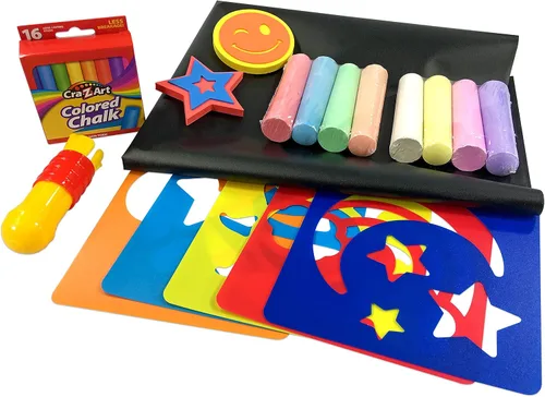 Vista 2 de Cra-Z-Art Juego de diseño de tiza para acera para interiores y exteriores