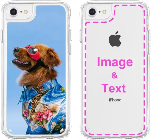 Vista 117 de Funda de teléfono personalizada para Apple iPhone 8 Plus iPhone 7 Plus, personalizada con foto, imagen, texto, imagen, diseño de imagen