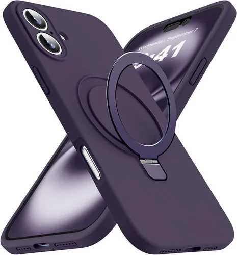 Vista 11 de Funda diseñada para iPhone 11 con soporte magnético invisible Compatible con Mag-Safe, a prueba de caídas de grado militar, a prueba de golpes