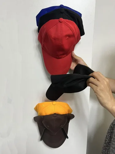 Vista 6 de Pmsanzay Percha organizadora de gorras, soporte para sombreros, estante para sombreros, organizador de sombreros para instalación en la pared, gran