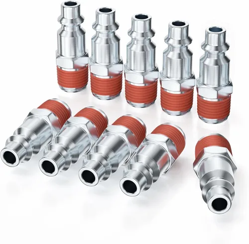 Vista 9 de GASHER 10PCS 1/2" FNPT x 1/2" Flow Industrial Air Plug