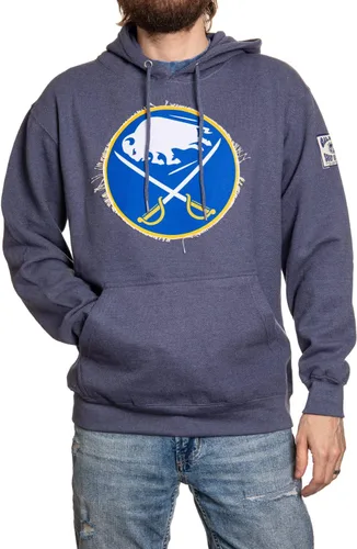 Vista 7 de Calhoun NHL Surf & Skate - Sudadera con capucha unisex con parche deshilachado de gofres – The Coastal Collection Boston Bruins