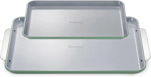 Vista 23 de Caraway Bandeja de cerámica antiadherente para hornear, revestimiento de cerámica naturalmente resbaladizo, no tóxico, libre de PTFE ni PFOA