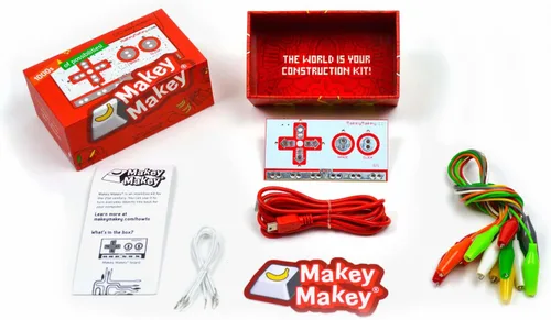 Vista 2 de Kit STEM Makey Makey de Joylabz, Kits Científicos Educativos, Miles de Actividades de Ingeniería y Programación de Computadoras, Diversión Práctica