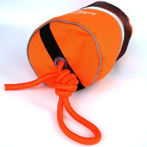 Vista 5 de BNY - Bolsa de tiro para rescate acuático con cuerda flotante reflectante de 98 pies, línea de lanzamiento flotante para kayak, navegación en aguas