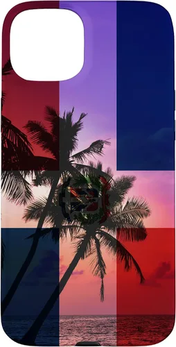 Vista 9 de Tropical Ocean Dominican Republic Flag - Dominican Pride Case for iPhone 17