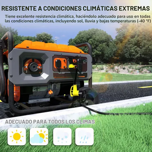 Vista 7 de POWGRN Cable adaptador RV de 50 amperios a 110 de 12 pulgadas, amarillo