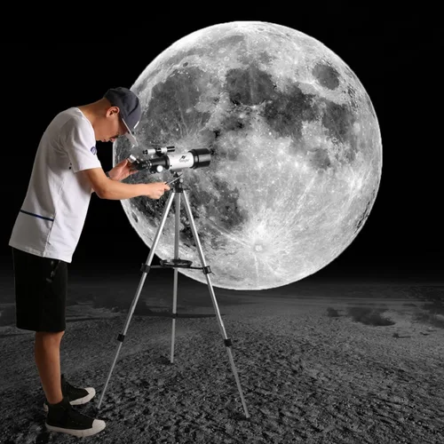 Vista 6 de Gskyer Telescopio, 2.756 in Apertura 15.748 in AZ Mount Astronómico Telescopio de refracción para niños principiantes - Telescopio de viaje