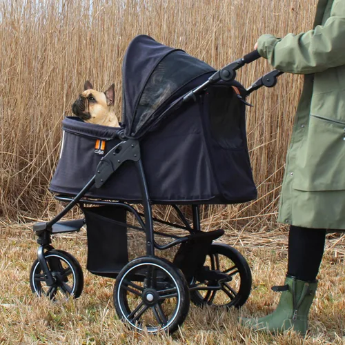 Vista 2 de Cooper - Perro robusto para perros y mascotas, soporta hasta 70.5 lbs / 70 libras, fácil de plegar, mango suave ajustable de varias alturas