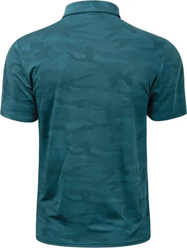 Vista 77 de TAPULCO Camisetas tipo polo de secado rápido para hombre, diseño de camuflaje, atléticas, ligeras, transpirables, casuales, para golf