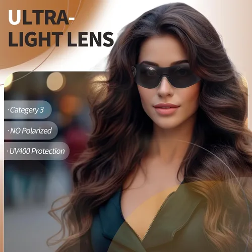 Vista 4 de Y2K - Lentes de sol para mujer, lentes de sol envolventes para hombre, lentes degradados, lentes retro de moda para fiestas de los años 90 y 2000