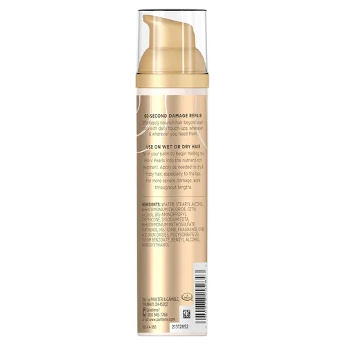 Vista 9 de Pantene Miracle Rescue - Tratamiento sin enjuague con perlas Pro-V, reparación instantánea de daños, 3.38 onzas