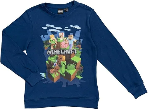 Vista 2 de Minecraft Action Scene - Sudadera de manga larga para niños