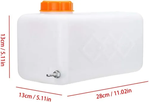 Vista 4 de Wilove Depósito de combustible 5,5 L de aceite, gasolina, líquido, diésel, gasolina, plástico, para almacenamiento de agua, para barco, coche