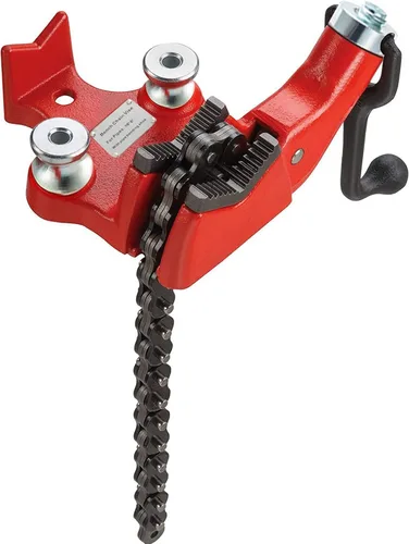 Vista 13 de VEVOR Mordaza de cadena de tubo resistente, capacidad de tubo de 1/2" a 8", cadena robusta de 34.6" y base de hierro fundido, sujeción de tubo