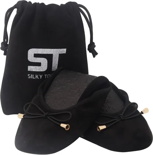 Vista 17 de Silky Toes Zapatos planos plegables para mujer, zapatos de ballet para A-Negro