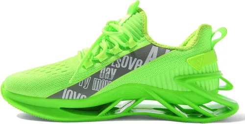 Vista 3 de kokib Zapatos deportivos para correr y caminar de malla ligeros transpirables atléticos para correr a la moda zapatos deportivos y hoja de tenis
