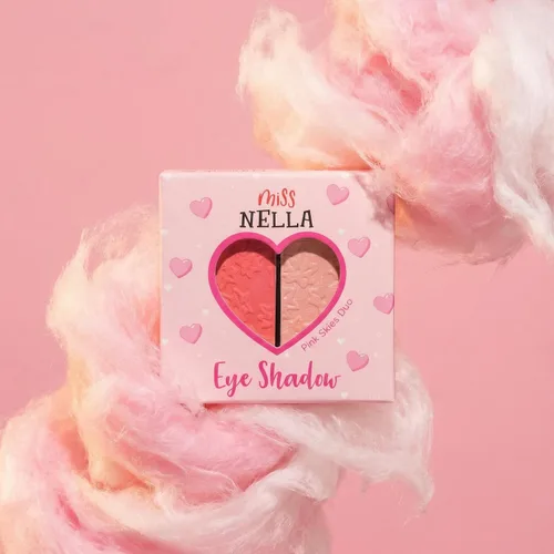 Vista 2 de MISS NELLA Maquillaje para sombra de ojos para niños - Cielos rosados, juguete cosmético para niños, maquillaje no tóxico