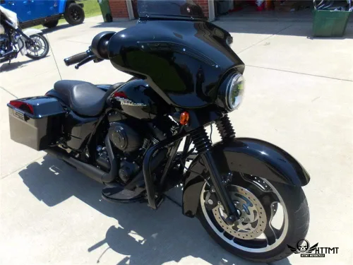 Vista 8 de EG03-III - Compatible con protector de motor negro H-D 2009-2019 TOURING STREET ROAD GLIDE KING
