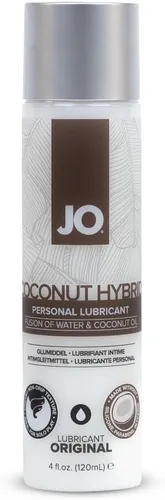 Vista 4 de JO Lubricante personal híbrido clásico, lubricante a base de agua y silicona de larga duración para hombres, mujeres y parejas, 4 onzas líquidas