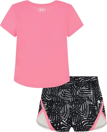 Vista 27 de Under Armour baby-girls Short Sleeve Shirt and Shorts Set, Durable Stretch and Lightweight