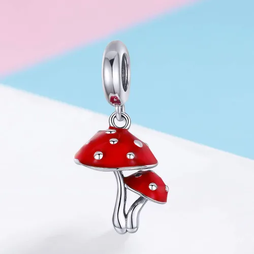 Vista 4 de Aabela - Abalorio de plata de ley 925 diseño de cactus con flores para pulseras y collares