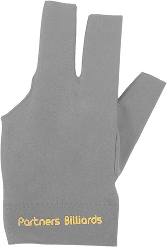 Vista 7 de Guantes de piscina, 3 dedos, duraderos, universales, para billar, para la mano izquierda (gris oscuro)