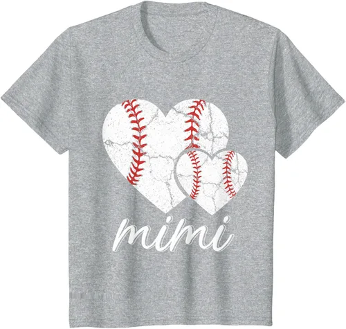 Vista 59 de Camiseta de béisbol Mimi para el Día de la Madre, Negro, S