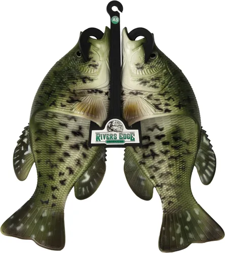 Vista 2 de Rivers Edge Products Crappie Fish Sandalias, plantilla contorneada antideslizante, grande
