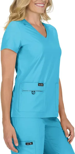 Vista 3 de KOI Basics 373 Becca - camisa médica para mujer