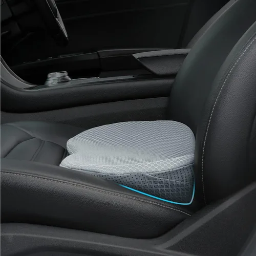Vista 8 de Cojín de asiento de automóvil, almohadilla de asiento de espuma viscoelástica para ciática y alivio del dolor de espalda baja, cojín de asiento