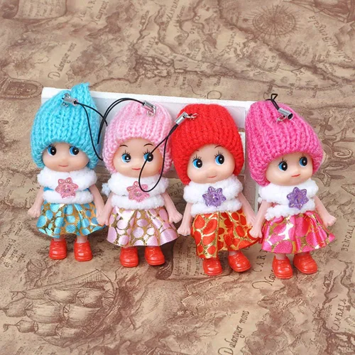 Vista 2 de 8 llaveros de muñecas pequeñas de silicona, mini muñeca de princesa de silicona para niñas, kit de casa de muñecas en miniatura, decoración