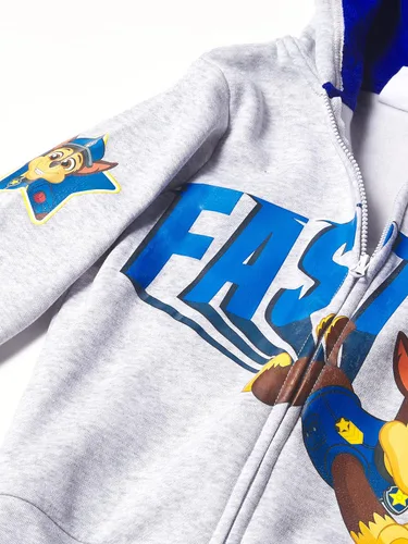 Vista 2 de Paw Patrol Sudadera con capucha gráfica con cremallera para niños