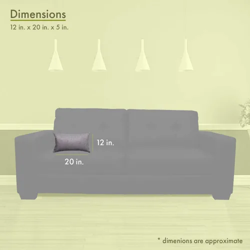 Vista 3 de Majestic Home Goods Vintage Villa - Almohada pequeña para interiores, 20 pulgadas de largo x 5 pulgadas de ancho x 12 pulgadas de alto