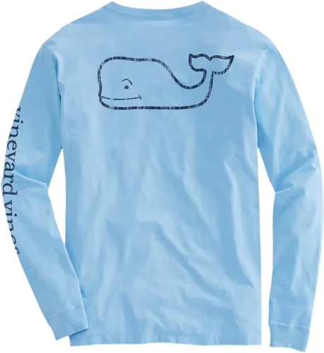 Vista 8 de vineyard vines Boys' Long Sleeve Vintage Whale Pocket Tee (Toddler/Little Kid/Big Kid)