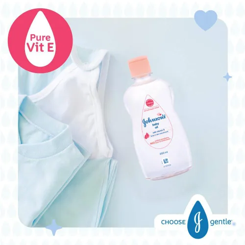 Vista 9 de Johnson's Baby Aceite con Vitamina E (200Ml) 200Ml Transparente