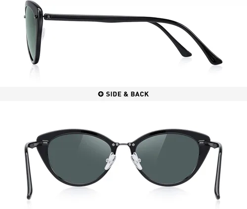 Vista 4 de OLIEYE - Gafas de sol clásicas para mujer con ojo de gato estrecho
