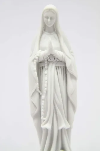 Vista 4 de Vittoria Collection Escultura italiana de estatua de Nuestra Señora de Lourdes Virgen María Bendita Madre de Lourdes hecha en Italia