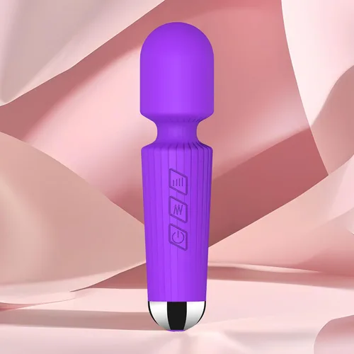Vista 8 de Mini masajeador personal inalámbrico de mano con vibración, 20 patrones y 8 velocidades, silicona suave, impermeable, recargable por USB y Negro