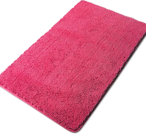 Vista 168 de Yeaban Alfombra de pasillo de baño de 24 x 72 pulgadas, antideslizante, alfombra de baño larga de felpilla gruesa, absorbente y lavable, alfombra