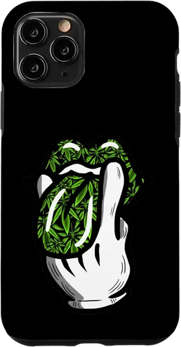 Vista 29 de Lick Smoke Weed Leaf Pattern Marihuana 420 Cannabis Pot Gift Case para iPhone 17