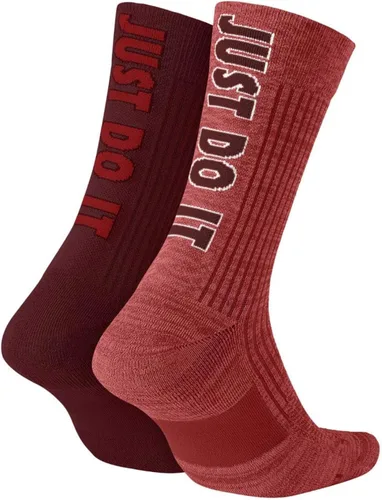 Vista 2 de Nike Unisex Sneaker Sox Just Do it 2PK Crew Calcetines