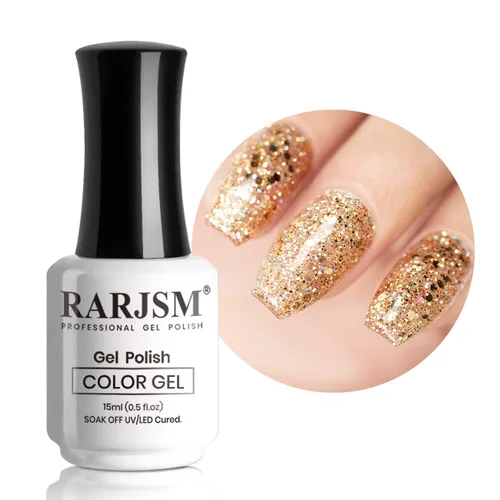 Vista 8 de RARJSM Esmalte de uñas de gel con purpurina de nieve, diamante brillante, gel de uñas de color blanco lechoso con pigmentos plateados y brillantes