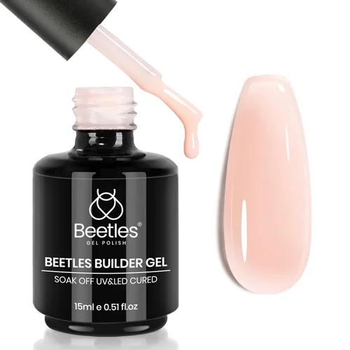 Vista 15 de Beetles - Gel constructor para uñas, 8 en 1, 0.51 onzas líquidas, gel de construcción transparente for Strengthening, Thickening & Building