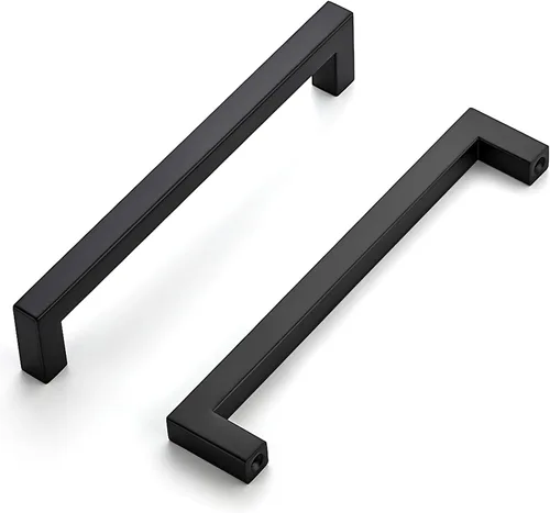 Vista 15 de Home Expert Paquete de 30 tiradores cuadrados para gabinete, color negro mate de 5 pulgadas, accesorios de cocina para armario