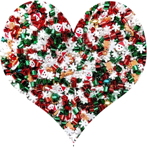 Vista 14 de Chispitas Falsas Chispitas Falsas de Navidad Chispitas Falsas de Caramelo Chispitas de Arcilla Polimérica Chispitas Poliméricas Rebanadas de Arcilla